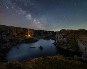 Dartmoor's Foggintor Milky Way Astrophotography Print