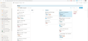 Screenshot of a custom astrophotography forward planner using Notion