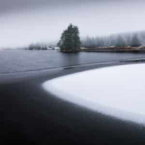 Snowy Beacons Reservoir Fine Art Print