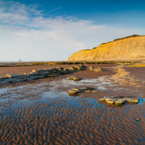 Kilve Cliffs in Mixed temperaturelighting